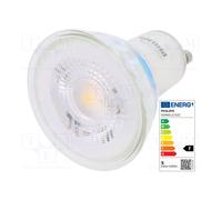 Philips CorePro LEDspot 4.6 W GU10 A+ Warm White LED Bulb (Silver, Translucent, 50/60, 39 mA, 220-240)