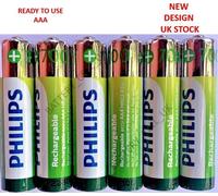 PHILIPS AAA RECHARGEABLE BATTERIES 700mAh NiMH HR03 1.2V Cordless Dect Phones
