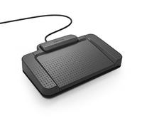 Philips ACC2310 Foot Control for Digital Dictation Systems 3 Pedals Individually Configurable Non-Slip Robust Ergonomic Design USB Anthracite