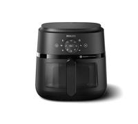 Philips Airfryer 2000 Series 6.2L - 1700W Power, Cooking Window, RapidAir Technology, Digital Touch Screen, 13 Cooking Options, Up to 90% Less Fat, Black (NA230/00)