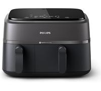 Philips Dual Basket Air Fryer - Healthy, Fast, and Versatile Cooking, 9L Capacity, Touchscreen, 2-Drawer Design (NA350/00)