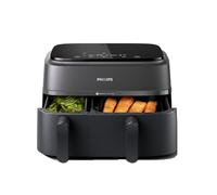 Philips Dual Basket Air Fryer - Healthy, Fast, and Versatile Cooking, 9L Capacity, Touchscreen, 2-Drawer Design (NA350/00)