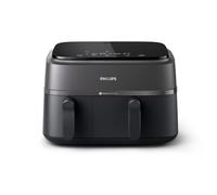 Philips Dual Basket Air Fryer - Healthy, Fast, and Versatile Cooking, 9L Capacity, Touchscreen, 2-Drawer Design (NA350/00)