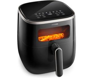 Philips Airfryer 3000 Series XL, 5.6 L, See-through window, 14-in-1 Cooking Functions, 90%* Less fat with RapidAir Technology, HomeID app, Easy to Clean (HD9257/88)