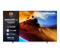 PHILIPS Ambilight 55OLED760 4K OLED Smart TV - 55 Inch Display with P5 AI Perfect Picture Engine, Ultra HD, Titan OS, Dolby Vision and Atmos Sound, Works with Alexa and Google Voice Assistant