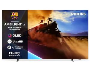 Philips Ambilight 55OLED760 4K OLED Smart TV - 55 Inch Display with P5 AI Perfect Picture Engine, Ultra HD, Titan OS, Dolby Vision and Atmos Sound, Works with Alexa and Google Voice Assistant