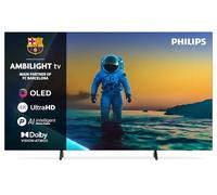 Philips Ambilight 77OLED810 4K OLED Smart TV - 77 Inch Display with P5 AI Perfect Picture Engine, Ultra HD, Google TV, Dolby Vision and Atmos Sound, Works with Alexa and Google Voice Assistant