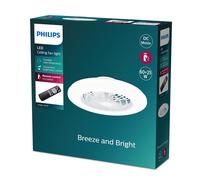 Philips Amigo Fan Light Flat LED 25W plus 60W Remote Control round - white