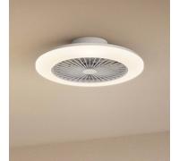 Philips Amigo LED ceiling fan, gloss white, 58 cm, CCT