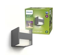 Philips myGarden Arbour LED Outdoor Up and Down Wall Light [Anthracite] 2 x 4.5 W LED Light. For Garden and Patio Lighting