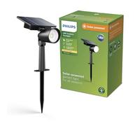 Philips Ashlyn Outdoor Solar Spot/Wall Light, 2700 K, 150 lm, Black