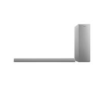 PHILIPS Audio B6405/10 2.1 Channel TV Soundbar with Wireless Subwoofer | 240 W RMS | Dolby Audio | HDMI ARC | Ultra-slim Design | Bluetooth, Optical & 3.5 mm | Remote | Wall Mount Bracket | Silver
