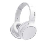 Philips Audio H5205WT/00 Over-Ear Wireless Headphones with Mic and BASS Boost Button (Bluetooth, 29 Hours Play Time, Quick Charging Feature, Noise Isolation, Compact Folding) Light Grey