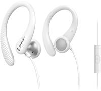 Philips Audio Sports Headphones With Microphone, In-Ear Secure Fit White