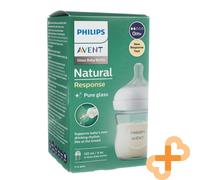 PHILIPS AVENT Baby Feeding Glass Bottle "Natural" 120ml Breast-Shaped Teats
