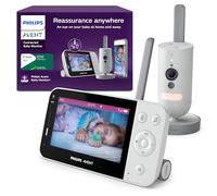 PHILIPS Avent Connected Baby Monitor with WiFi, HD Camera, Infrared Night Vision, Cry Detection, Two-Way Audio, 12 Hrs Screentime in Eco Mode, Model SCD951/26