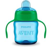 Philips Avent Easy Sip Spout Cup with Handle, 200 ml - Blue/Green - SCF551/15