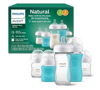 Philips AVENT Glass Bottle with Natural Reaction Nipple Baby Gift Set SCD858/01