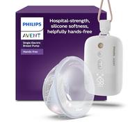 Philips Avent Hands-Free Single Electric Breast Pump, Hospital-Strength Motor, Mimics Baby's Drinking Rhythm, Pumps up to 85 Times per Minute, Light Collection Cup, 2 Breast Shields, Model SCF531/11