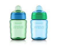 Philips Avent My Easy Sippy Cup, 9 Ounce, Blue/Green, Stage 2 (Colors May Vary)