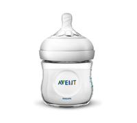Philips Avent Natural 125ml Baby Bottle - Anti-Colic System, Soft Petal Teat, Natural Latch, Easy to Hold, BPA Free