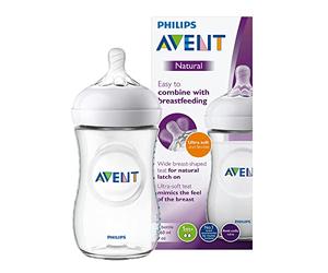 Philips Avent Natural Feeding Bottle 1 x 260 ml, Translucent