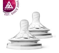 Philips Avent Natural Infant Baby Bottle Feeding Teat/Nipple│Slow Flow│Pack of 2
