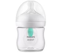 Avent Natural Response Baby Bottle - 125ml Baby Milk Bottle with AirFree Vent, BPA Free for Newborn Babies Aged 0 Months+ (Model SCY670/01)