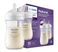 Philips Avent Natural Response 1+ Months Baby Feeding Bottle - 2 x 260 ml