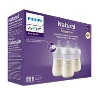 Philips Avent Natural Response 1+ Months Baby Feeding Bottle - 3 x 260 ml