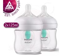 Philips Avent Natural Response 3.0 AirFree Vent Bottle│Flow no 2 Teat│125ml│2Pk