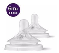 Philips Avent Natural Response 3.0 Teat Level 5 6m+ 2 Pack Anti-Colic Baby Teats