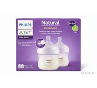 Philips AVENT Natural Response SCY670/02 Bottle Air Free Vent 125ml, flow 2 teat, 2 pieces