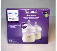 Philips Avent Natural Response Baby Bottle - 2X 125ml Baby Milk Bottle with