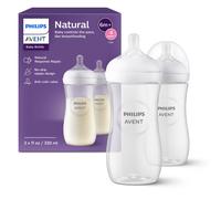 Philips Avent Natural Response Baby Bottle - 330ml Baby Milk Bottle, BPA Free for Babies with 3M+ Teat (Model SCY906/01) by Fratelli (Pack of 2)