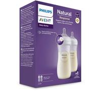 Philips Avent Natural Response Baby Bottle Double Pack 330ml Clear Kids