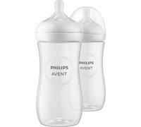 Philips Avent Natural Response Baby Bottle Double Pack 330ml Clear Kids
