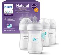 Philips Avent Natural Response Baby Gift Set, 4 Natural Response Baby Bottles