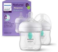Philips Avent Natural Response Baby Milk Bottle 125ml AirFree Vent 0m+ SCY670-02