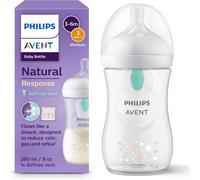Philips Avent Natural Response Baby Milk Bottle 260ml AirFree Vent 1m+ SCY673-82