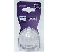 Philips Avent Natural Response Bottle Teat Babies 6 Months + BPA Free (5 Flow)