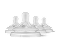 Philips AVENT Natural Response Baby Bottle Nipples Flow 3, 1M+,SCY963/04 , 4 Count (Pack of 1)
