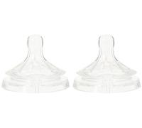 Philips Avent Natural Teat, 6 Months+, Fast Flow, Anti-colic, Pack of 2 - SCF044/27 2 Count (Pack of 1)