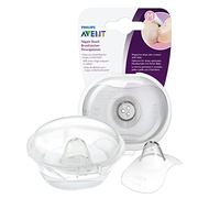Philips Avent Medium Nipple Shields (2pcs) SCF153/03 - Easy Latch, Soothes Sore Nipples, Butterfly Shape, Breast & Bottle Feeding