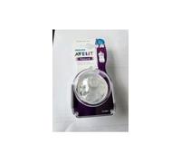 Philips Avent Natural Teat, 1 Month+, Slow Flow, Anti-Colic, Pack of 2 - SCF042/27 2 Count (Pack of 1)