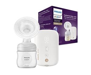 Philips Avent SCF396/31 Simple Electric Breast Pump Hospital Grade Silent Rechargeable Motor for Discreet Experience Anywhere You are - Carry Case