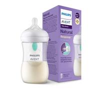 Philips Avent SCY673/01 Glass Bottle Natural with Responsive Dummy and AirFree Anti-Colic Attachment 260 ml