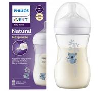 Philips Avent Natural Bottle with Responsive Dummy 260 ml Decor Coala, 1 Piece (Model SCY903/67)