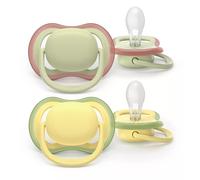 PHILIPS AVENT Silicone Soother 18 Months 2 Pack "Ultra air" SCF349/50