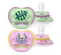 PHILIPS AVENT Silicone Soother 6-18 Months 2 Pack "Ultra air" SCF087/13